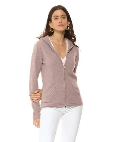 Monticelli Cashmere Pure Cashmere Double Zip Hoodie Sweater In Multi