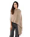 Monticelli Cashmere Pure Cashmere Feather-light Maxi Wrap Stole In Brown