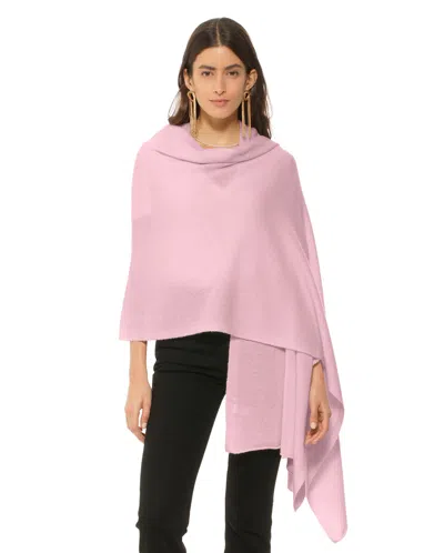 Monticelli Cashmere Pure Cashmere Feather-light Maxi Wrap Stole In Pink