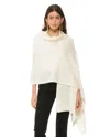 Monticelli Cashmere Pure Cashmere Feather-light Maxi Wrap Stole In White