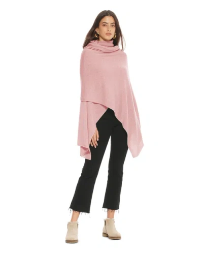 Monticelli Cashmere Pure Cashmere Feather-light Maxi Wrap Stole In Pink