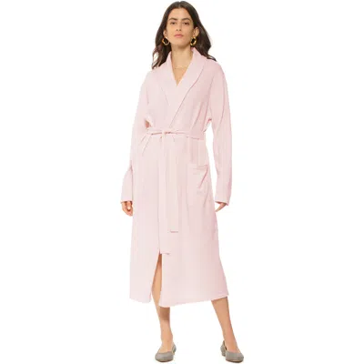 Monticelli Cashmere Pure Cashmere Knit Robe In Pink