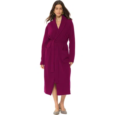 Monticelli Cashmere Pure Cashmere Knit Robe In Purple
