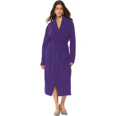 Monticelli Cashmere Pure Cashmere Knit Robe In Purple