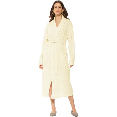Monticelli Cashmere Pure Cashmere Knit Robe In Yellow