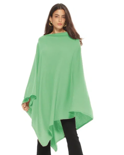 Monticelli Cashmere Pure Cashmere Long Poncho In Blue