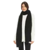 Monticelli Cashmere Pure Cashmere Maxi Wide Scarf In Black