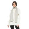 Monticelli Cashmere Pure Cashmere Maxi Wide Scarf In Gray