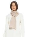 Monticelli Cashmere Pure Cashmere Plush-ribbed Scarf In Neutral