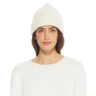 Monticelli Cashmere Pure Cashmere Ribbed Hat In Neutral