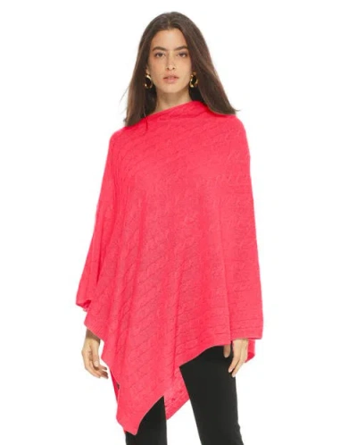 Monticelli Cashmere Pure Cashmere Textured Knit Poncho In Metallic