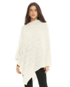 Monticelli Cashmere Pure Cashmere Textured Knit Poncho In Neutral