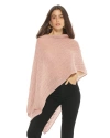 Monticelli Cashmere Pure Cashmere Textured Knit Poncho In Orange