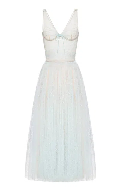 Montsand Draped Midi Dress In White