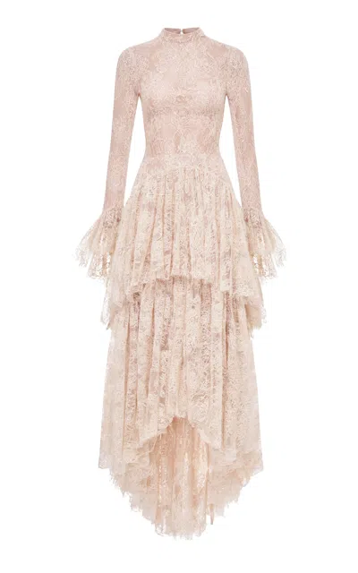 Montsand Lace Mullet Maxi Dress In Multi