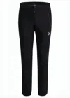 Montura Black Straight Pants With Zippered Pockets In Black