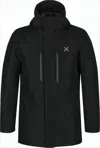 Montura Boxy Fit Black  Jacket With Hood And Zippered Pockets In Black