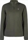 Montura Fitted Green Polyamide  Jacket With High Collar And Quilted Interior In Green