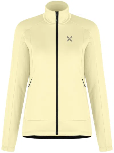 Montura Fitted High Collar Active Jacket With Zippered Pockets In Multi