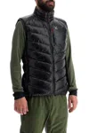 Montura Sleeveless Rip Stop Checked Helios Lightweight Down Jacket In Black