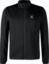 Montura Lightweight High Collar Black Jacket With Minimalist Design In Black