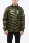 Montura Rip Stop Checked Helios Lightweight Down Jacket In Green