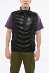 Montura Sleeveless Rip Stop Checked Helios Lightweight Down Jacket In Black