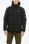 Montura Solid Color Rip Stop Checked Quilted Down Jacket In Black
