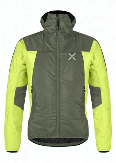 Montura Two-tone Olive Green And Bright Yellow Insulated Jacket