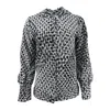 Monzlapur New York Women's Black / White Digital Speck Mesh Hoodie In Black/white