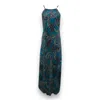 Monzlapur New York Women's Green / Blue Silk Snake Scarf Dress - Maxi - Teal X Mint In Green/blue