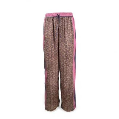 Monzlapur Paisley Motif Pant With Stripe In Multi