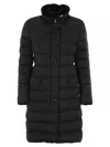 Moo Rer Vetiver S3 Long Down Jacket In Black