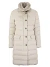 Moo Rer Vetiver S3 Long Down Jacket In White