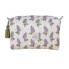 Mooch Cotswolds Green / Pink Veronica Mauve Wash Bag In Multi