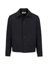 Mood Button-fastening Bomber Jacket In Blue