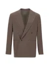 Mood Double-breasted Jacket In Gray