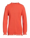 Mood One Mood_one Man Sweater Orange Size M Wool, Acrylic In Orange