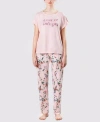 Mood Pajamas Women's Ultra Soft Lost In Dreams Pajama Set In Multi