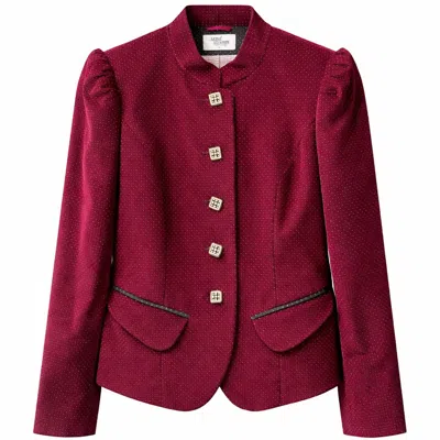 Mood Swings Women's Purple / Red Mulled Wine Blazer In Burgundy