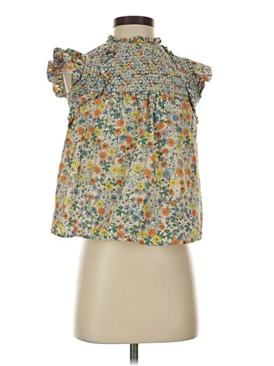 Pre-owned Moodie Sleeveless Blouse In Yellow