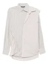 Moohong Double-layered Cotton Shirt In Neutral