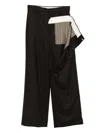 Moohong Layered Trousers In Brown