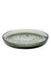 Moomin Troll Glass Plate In Green