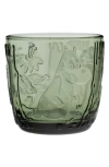 Moomin Troll Set Of Two Glass Tumblers In Green