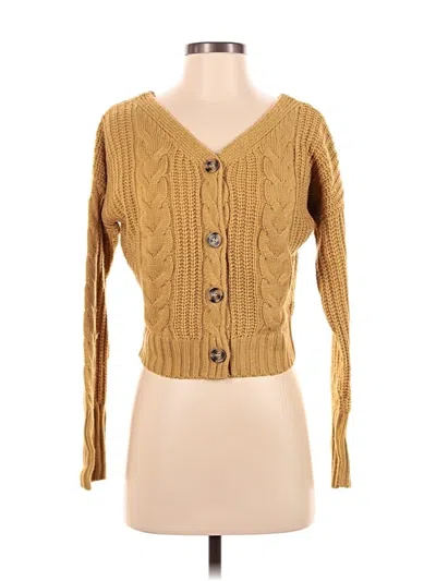 Pre-owned Moon & Madison Cardigan Sweater In Brown