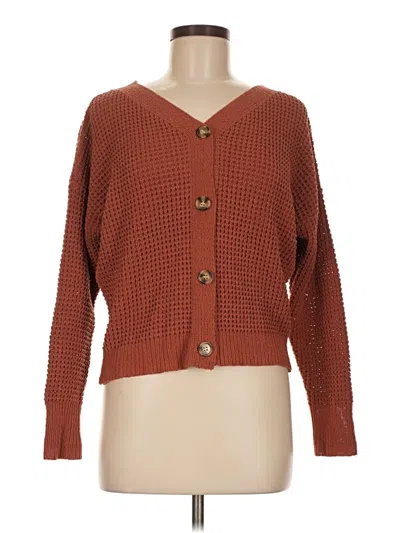 Pre-owned Moon & Madison Cardigan Sweater In Brown