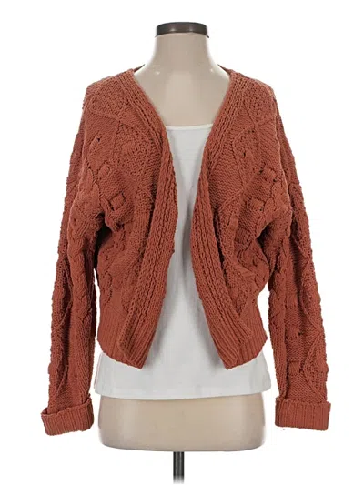 Pre-owned Moon & Madison Cardigan Sweater In Brown