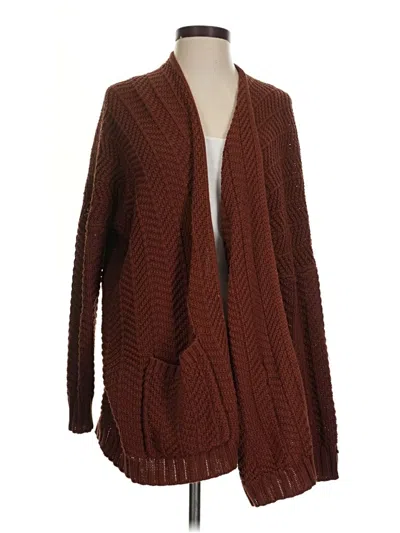 Pre-owned Moon & Madison Cardigan Sweater In Brown