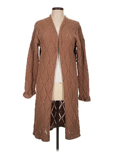 Pre-owned Moon & Madison Cardigan Sweater In Brown